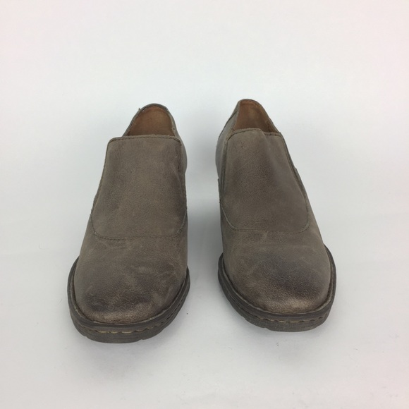 Born | Brown Taupe Heeled Booties - Picture 2 of 7